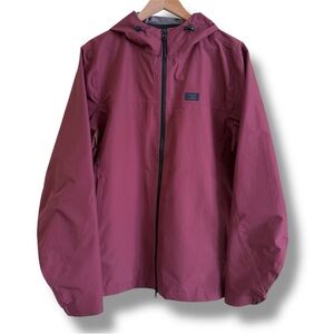 Abercrombie & Fitch Windbreaker Jacket Waterproof Hooded Maroon Size Large